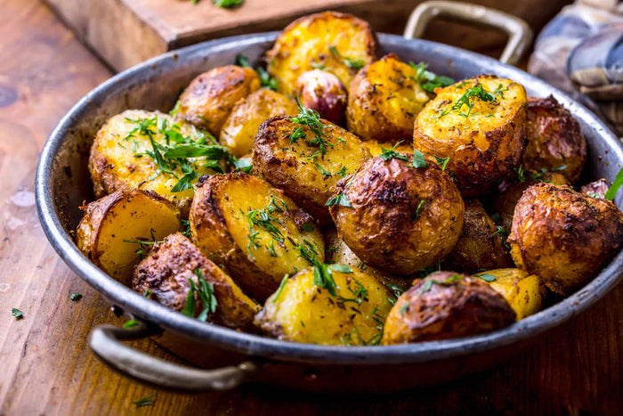True Lemon-Herb Roasted Potatoes