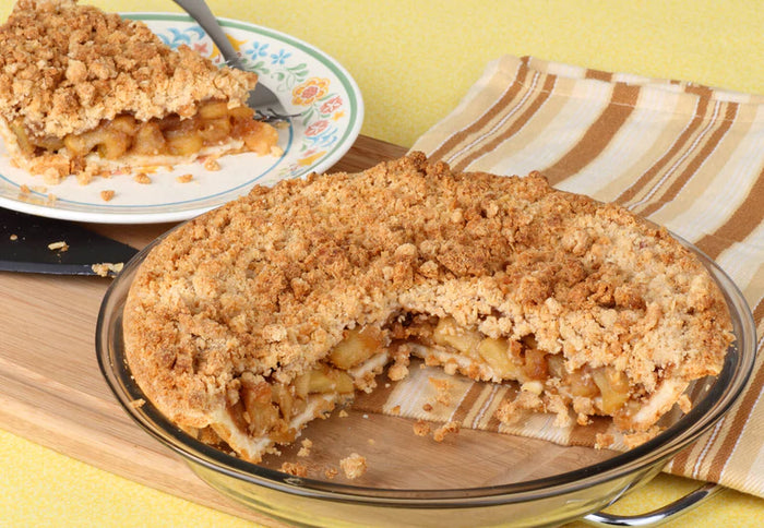 Apple Crumb Pie with a True Lemon Crust