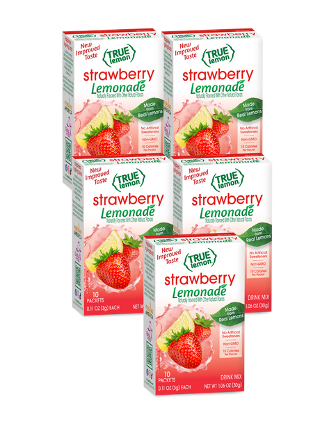 5 Pack of True Lemon Strawberry Lemonade