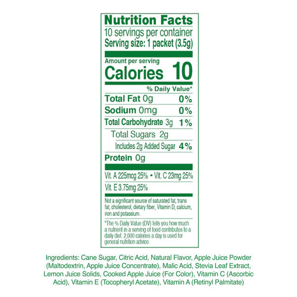 Crisp Apple nutrition facts and ingredients