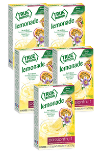 5 pack of passionfruit lemonade drink mix