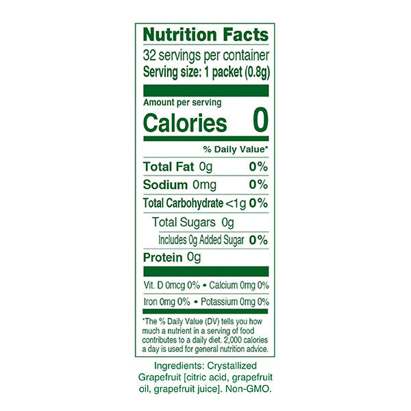 Nutrition information and ingredients
