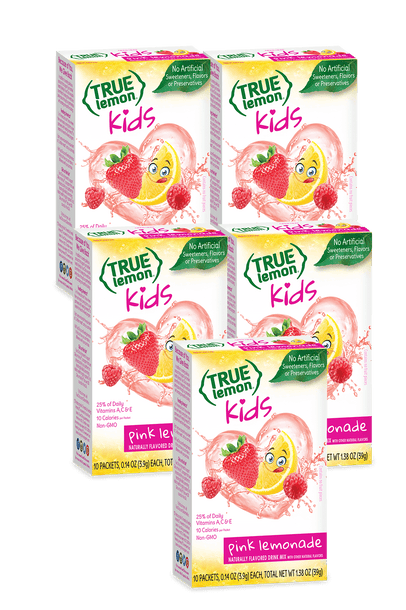 True Lemon Kids Pink Lemonade 5-Pack Hydration Kit.