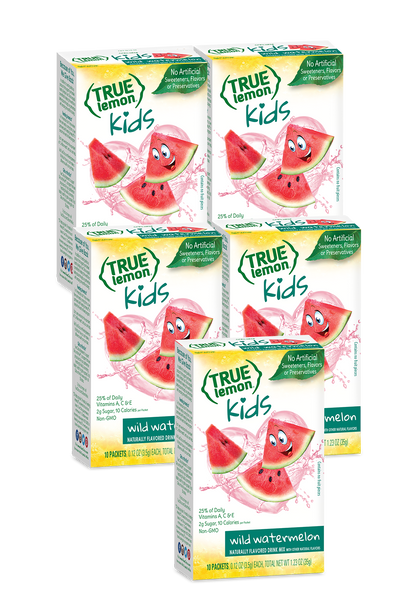 True Lemon Kids Wild Watermelon 5-Pack Hydration Kit.